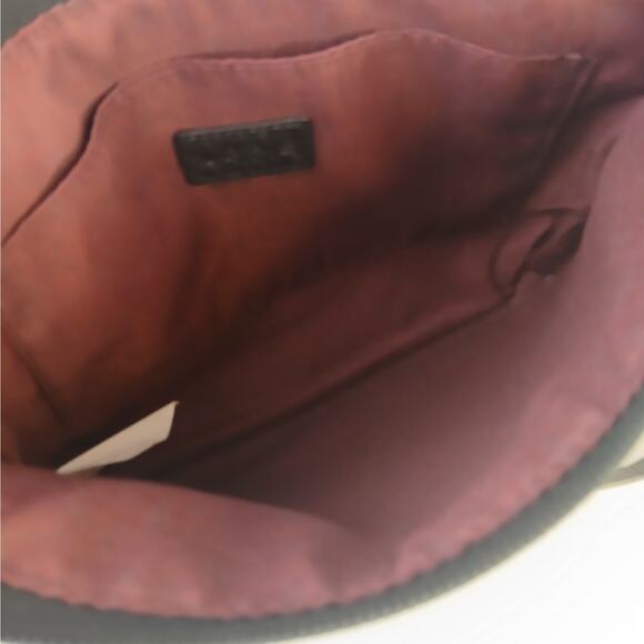 Lodis Emily Convertible Crossbody Purse Black Pebbled Leather Gold Chain - Picture 5 of 5